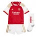 Lacne Dětský Futbalové dres Arsenal Martin Odegaard #8 2023-24 Krátky Rukáv - Domáci (+ trenírky)